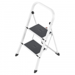 Sulankstomos pakopinės kopėčios Hailo K40, 3 pakopos, White / Black