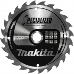 Diskinio pjūklo diskas Makita B-32910 SPECIALIZED 165x20 mm, 24D, medžiui