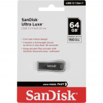 USB atmintinė SanDisk Cruzer Ultra Luxe 64GB USB 3.1 150MB/s, sidabrinė
