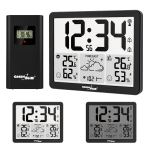 Belaidė meteorologinė stotelė GreenBlue GB443 B su lauko jutikliu, juoda