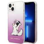 Karl Lagerfeld Choupette Fun dėklas, skirtas iPhone 14 Plus, rožinis