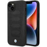 BMW Leather Seats Pattern dėklas skirtas iPhone 14, juodas