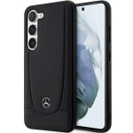 Mercedes Leather Urban dėklas, skirtas Samsung Galaxy S23 - juodas