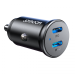 Automobilinis įkroviklis Joyroom JR-CCN06 30W 2x USB-C, juodas