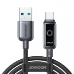 Joyroom S-A55 StarFlight USB-A į USB-C laidas 66W 1.2m, juodas