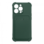 Dėklas Xiaomi Redmi 10X 4G / Redmi Note 9 Card Armor Case su kortelių dėklu, žalias