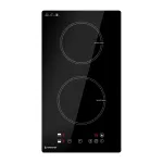 AMZCHEF Domino indukcinė kaitlentė, 2 zonos, 3700 W