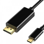 Laidas USB Type-C į DisplayPort 1.2, 4K 60Hz, 3m, juodas