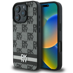DKNY dėklas iPhone 16 Pro Max telefonui, juodas