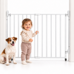 ECOTOYS apsauginiai varteliai laiptams ir durims, 65&ndash;106 cm, balti