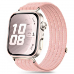 Tech-Protect Nylon laikrodžio dirželis skirtas Huawei Watch Fit 3 / 4 / 5, Light Pink