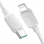 Joyroom Multi-Color Series A14 USB-C / Lightning laidas 30W 1.2m, baltas