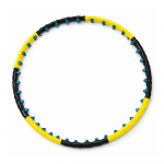 Hula Hoop lankas su masažo elementais Wozinsky WHH-110, mėlynas-geltonas