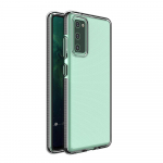 Dėklas Samsung Galaxy A72 4G Spring Case, skaidrus su juodu rėmeliu
