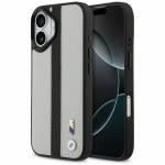 BMW M Perforated Stripe Logo MagSafe dėklas, skirtas iPhone 17, pilkas
