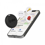 SBS Track My Circle ie&scaron;kiklis suderinamas su Apple Find My, juodas