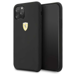 Ferrari Silicone dėklas telefonui iPhone 11 Pro Max, juodas
