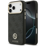 Guess 4G Strass Logo MagSafe dėklas iPhone 18 Pro Max / 17 Pro Max, juodas