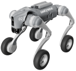 Mobilusis robotas Unitree Go2-W U1 su ratais ir kojomis
