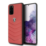 Dėklas Ferrari Heritage Quilted skirtas Samsung Galaxy S20+ G985, raudonas