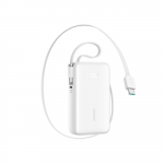 I&scaron;orinė baterija Joyroom JR-PR2 10000mAh su 2 integruotais USB-C laidais, balta