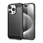 Apple iPhone 16 Pro Max 6.9" TPU dėklas Carbon Fiber, juodas