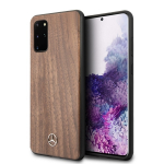Mercedes Samsung Galaxy S20+ dėklas &bdquo;Wood Line Walnut&ldquo;, &scaron;viesiai rudas