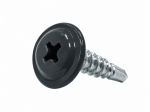 Tvirtinimo sraigtai metalinei profiliuotai tvorai 4.8x19 mm, RAL 7016 (pilki)
