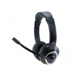 Conceptronic POLONA02BA stereo ausinės su mikrofonu, juodos