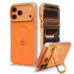 Spigen Ultra Hybrid Optik S MagSafe dėklas iPhone 18 / 17 Pro Max, Transparent Orange