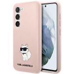 Karl Lagerfeld Silicone dėklas, skirtas Samsung Galaxy S23, rožinis