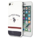 U.S. Polo Assn. USHCI8PCSTRB dėklas iPhone 7/8/SE 2020/2022, baltas