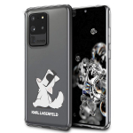 Karl Lagerfeld dėklas Samsung Galaxy S20 Ultra Choupette Fun, skaidrus