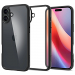 Dėklas Spigen Ultra Hybrid, skirtas iPhone 16, matinės juodos spalvos