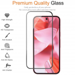 TFO 6D apsauginis stiklas Google Pixel 10 / 10 Pro, juodu rėmeliu