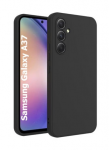 Samsung Galaxy A37 (SM-A376E/DS) Matt Silicone Color Case Cover, Black