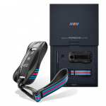 Spigen PK100 Porsche raktelio dėklas, matinis juodas