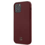 Dėklas Mercedes Silicone Line skirtas iPhone 12 / 12 Pro, Raudonas