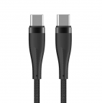 Maxlife USB-C &ndash; USB-C laidas MXUC-08 1.0m 60W, juodas