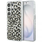 Guess IML Leopard Triangle MagSafe dėklas Samsung Galaxy S26 Ultra, juodas