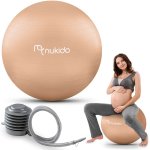 Nukido NS-951 gimnastikos ir nė&scaron;tukių kamuolys 65 cm, smėlio spalvos