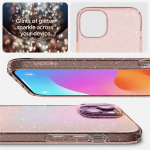 Spigen iPhone 15 Plus dėklas Liquid Crystal Glitter, rausvas / skaidrus