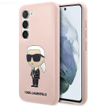 Karl Lagerfeld dėklas Samsung Galaxy S23+ telefonui, rožinis