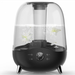 Deerma F327W ultragarsinis oro drėkintuvas, 5L, juodas/skaidrus