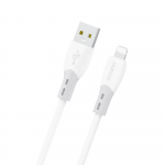 Dudao L25SL USB-A į Lightning laidas 30W 1m, baltas