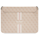 Guess 4G Printed Stripes ne&scaron;iojamojo kompiuterio dėklas iki 16", rožinis