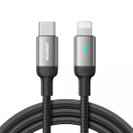 &bdquo;Joyroom A10&ldquo; USB-C į &bdquo;Lightning&ldquo; PD 20W laidas, 1.2 m, juodas