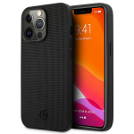 Mercedes Meshed Metal Logo odinis dėklas telefonui iPhone 13 Pro / iPhone 13, juodas