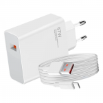 Xiaomi sieninis įkroviklis 67W USB su Type-C laidu, baltas
