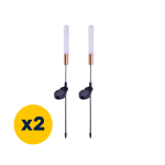 Forever Light SUNARI FLS-72 saulės baterijų LED sodo &scaron;viestuvų rinkinys, 3000K (2 vnt.)